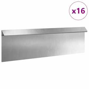 Plaňka na šneky 16 pcs Stříbrná 100 x 3,5 x 25 cm Nerezová ocel - obrázek 3