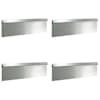 vidaXL &Uuml;kssarviku aed 4 tk 100 x 3,5 x 25 cm Tsingitud teras H&otilde;bedane