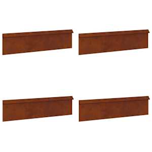 Plaňka na šneky 4 ks 100 x 3,5 x 25 cm Povětrnostně odolná ocel - obrázek 2