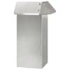 vidaXL &Uuml;kssarviku aed 13,5 x 13,5 x 25 cm Roostevaba teras H&otilde;bedane