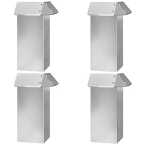 Plaňka na šneky 4 pcs Stříbrná 13,5 x 13,5 x 25 cm - obrázek 2