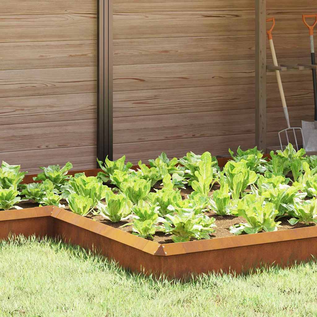 vidaXL Gard pentru melci Ruginit 13,5 x 13,5 x 25 cm