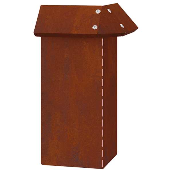 vidaXL &Uuml;kssarviku aed 13,5 x 13,5 x 25 cm Ilmastikukindel teras Rooste