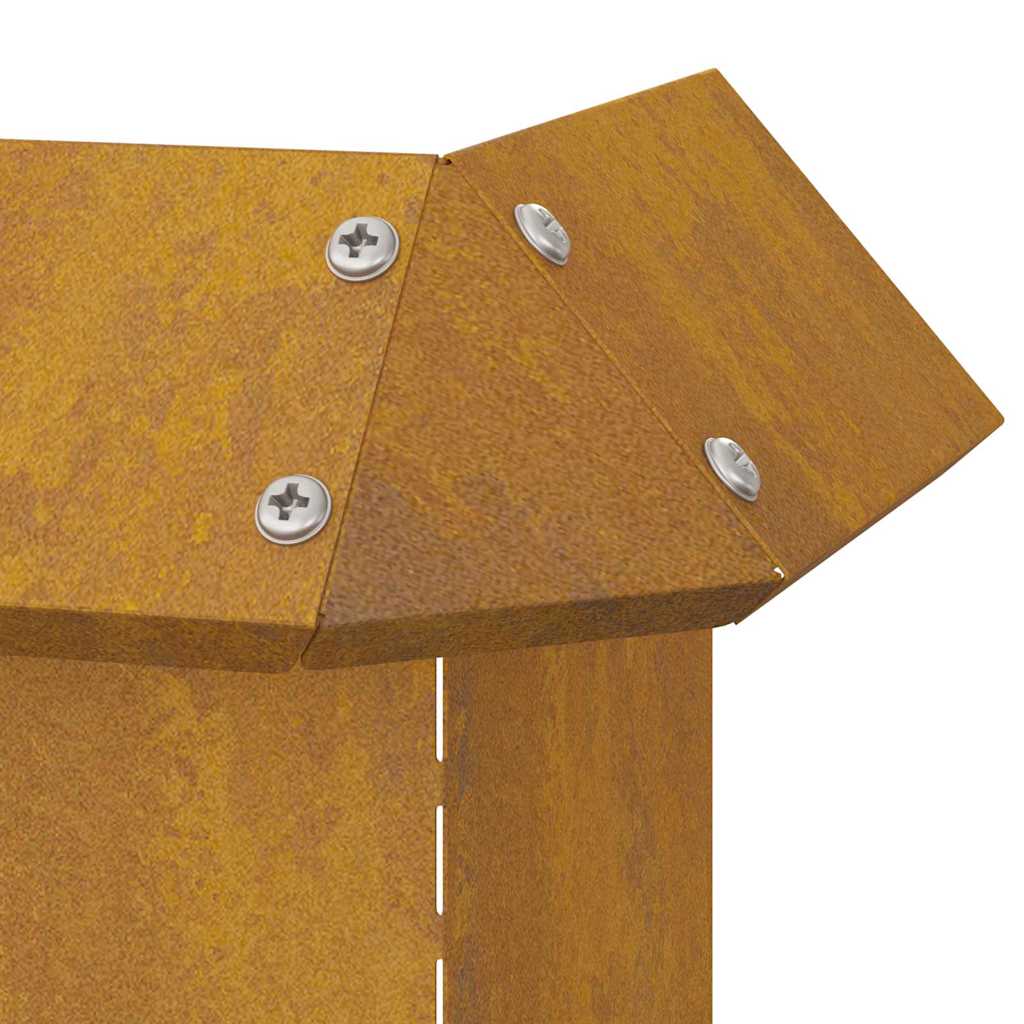 Φράκτης σαλιγκαριών 4 pcs Σκ rusty 13,5 x 13,5 x 25 εκ - Image 8