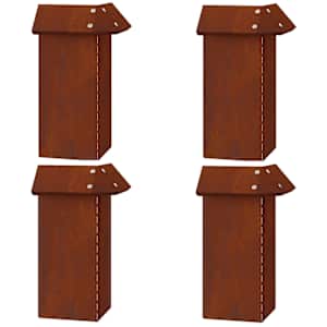 Plaňka na šneky 4 pcs Rezavá 13,5 x 13,5 x 25 cm - obrázek 2