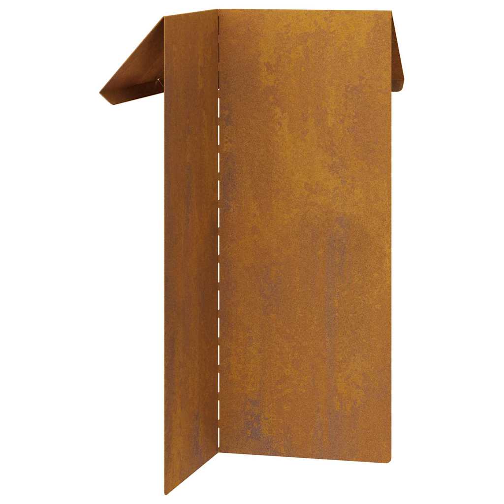 Φράκτης σαλιγκαριών 4 pcs Σκ rusty 13,5 x 13,5 x 25 εκ - Image 7