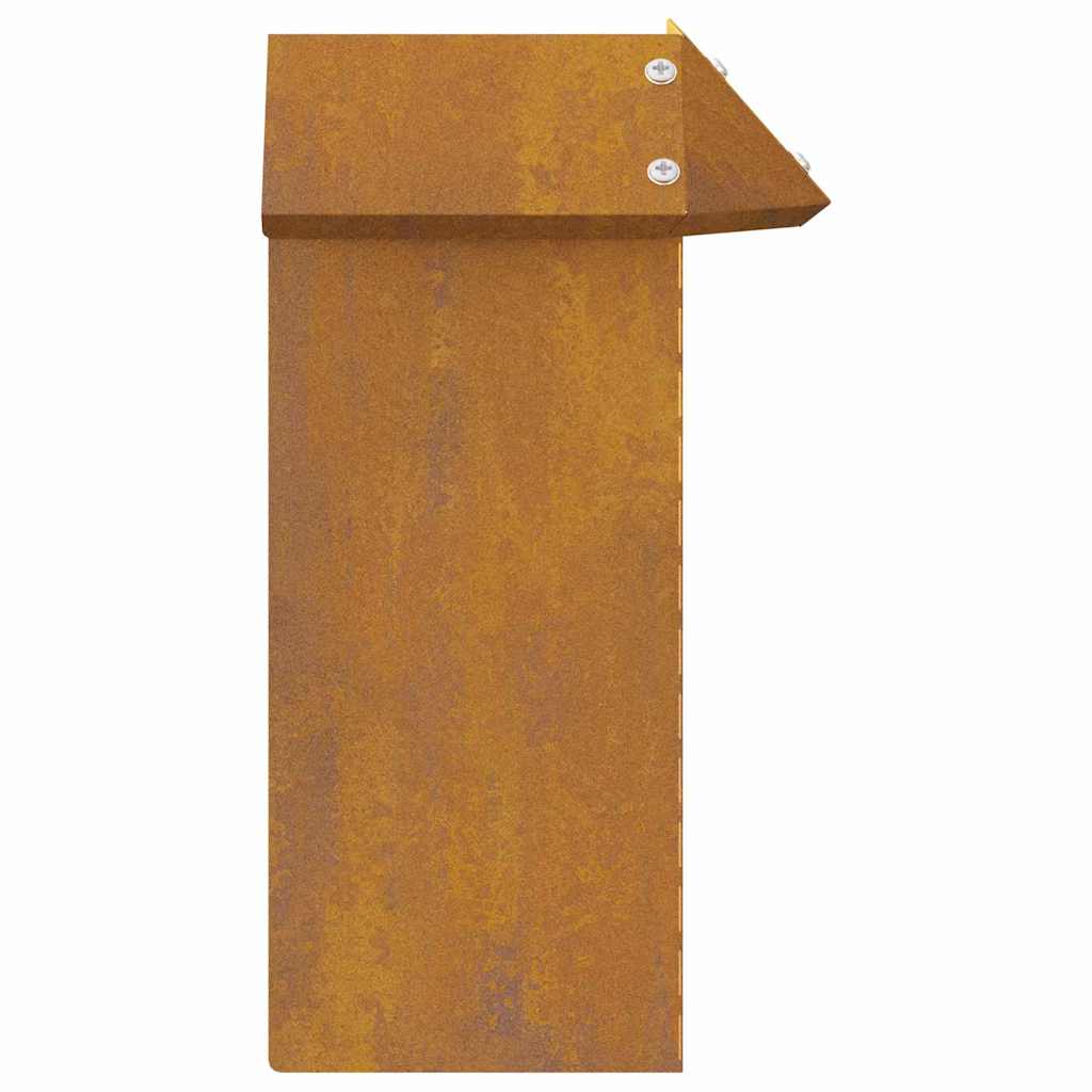 Φράκτης σαλιγκαριών 4 pcs Σκ rusty 13,5 x 13,5 x 25 εκ - Image 5