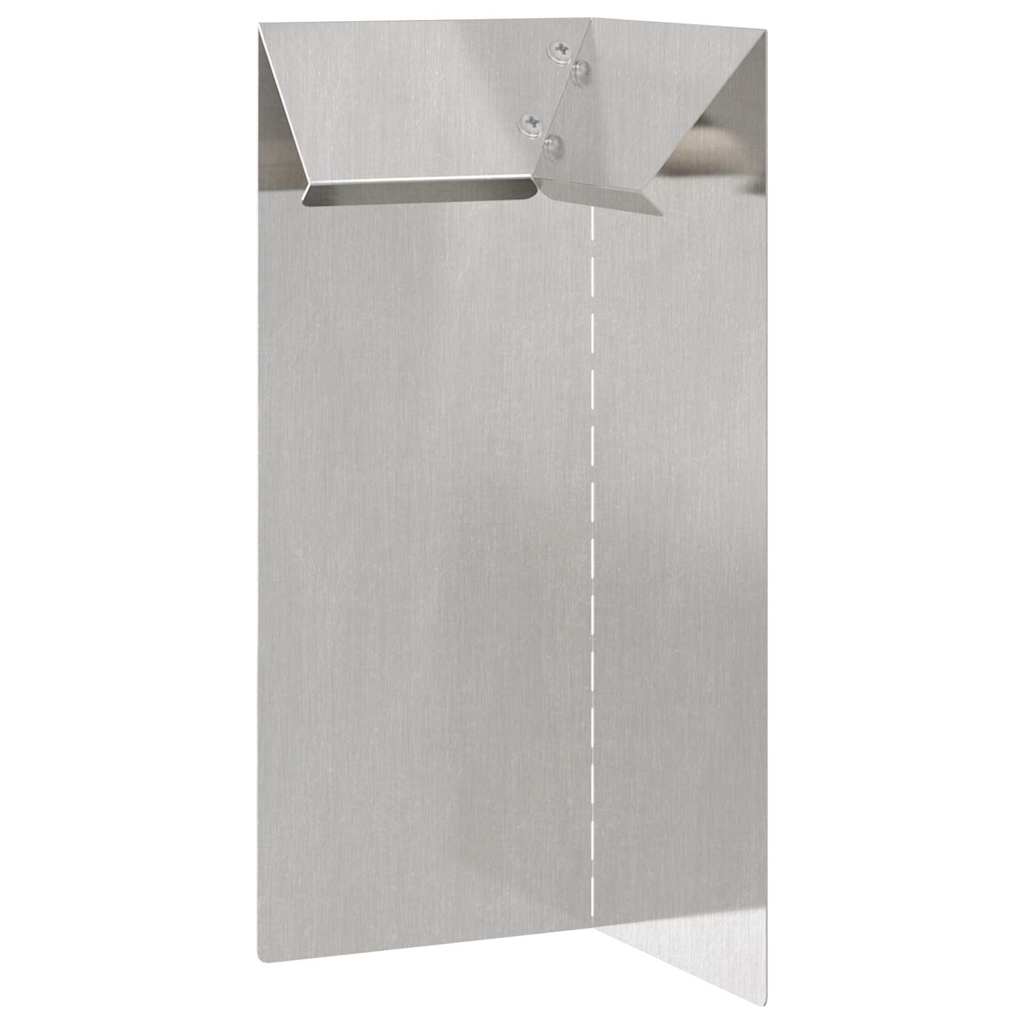 Φράκτης σαλιγκαριών Ασημί 10 x 10 x 25 εκ Ανοξείδωτο ατσάλι - Image 4