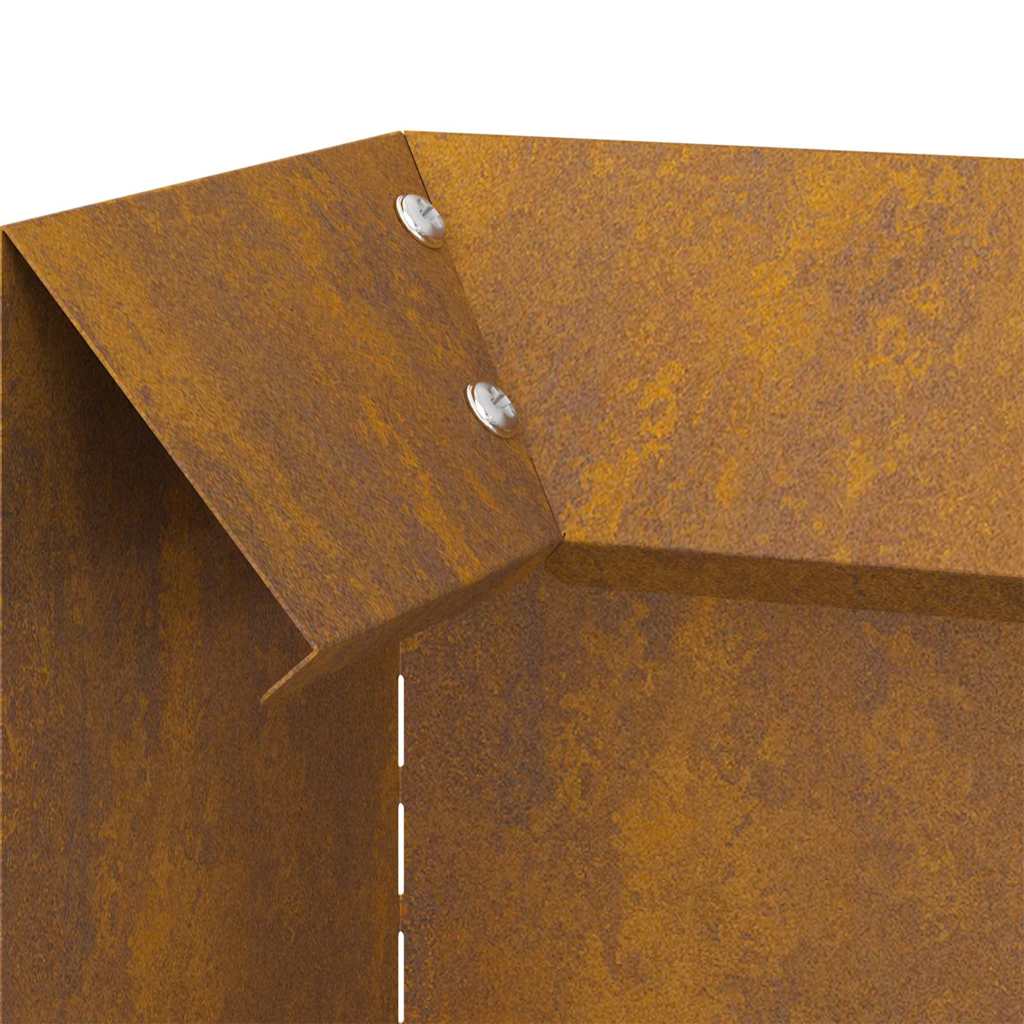 Φράκτης σαλιγκαριών 4 pcs Σκ rusty 10 x 10 x 25 εκ - Image 6