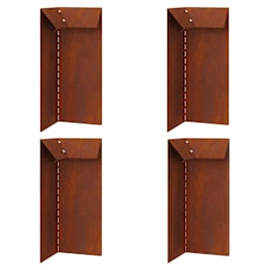 Plaňka na šneky 4 pcs Rezavá 10 x 10 x 25 cm - obrázek 2