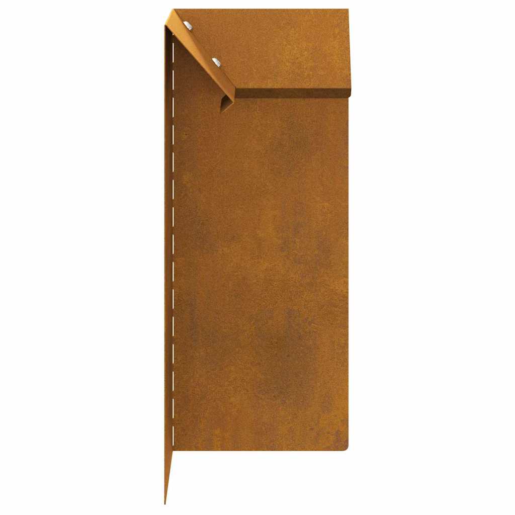 Φράκτης σαλιγκαριών 4 pcs Σκ rusty 10 x 10 x 25 εκ - Image 4