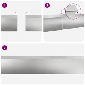 Hlemýžďová oplocení 8 pcs Stříbrná Nerezová ocel - obrázek 9