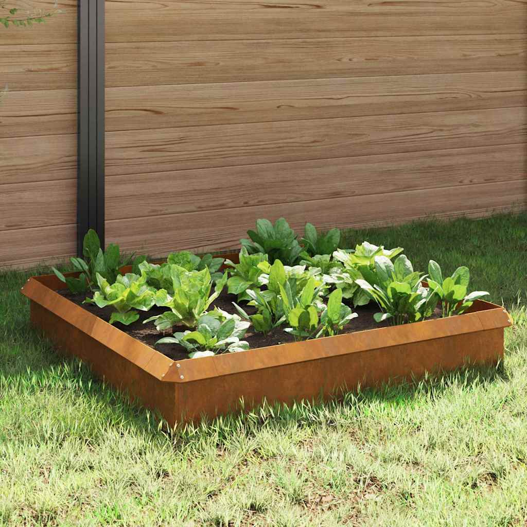 vidaXL Garduri pentru melci 8 pcs Ruginit Oțel rezistent de intemperii