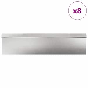 Hlemýžďová oplocení 12 pcs Stříbrná Nerezová ocel - obrázek 3