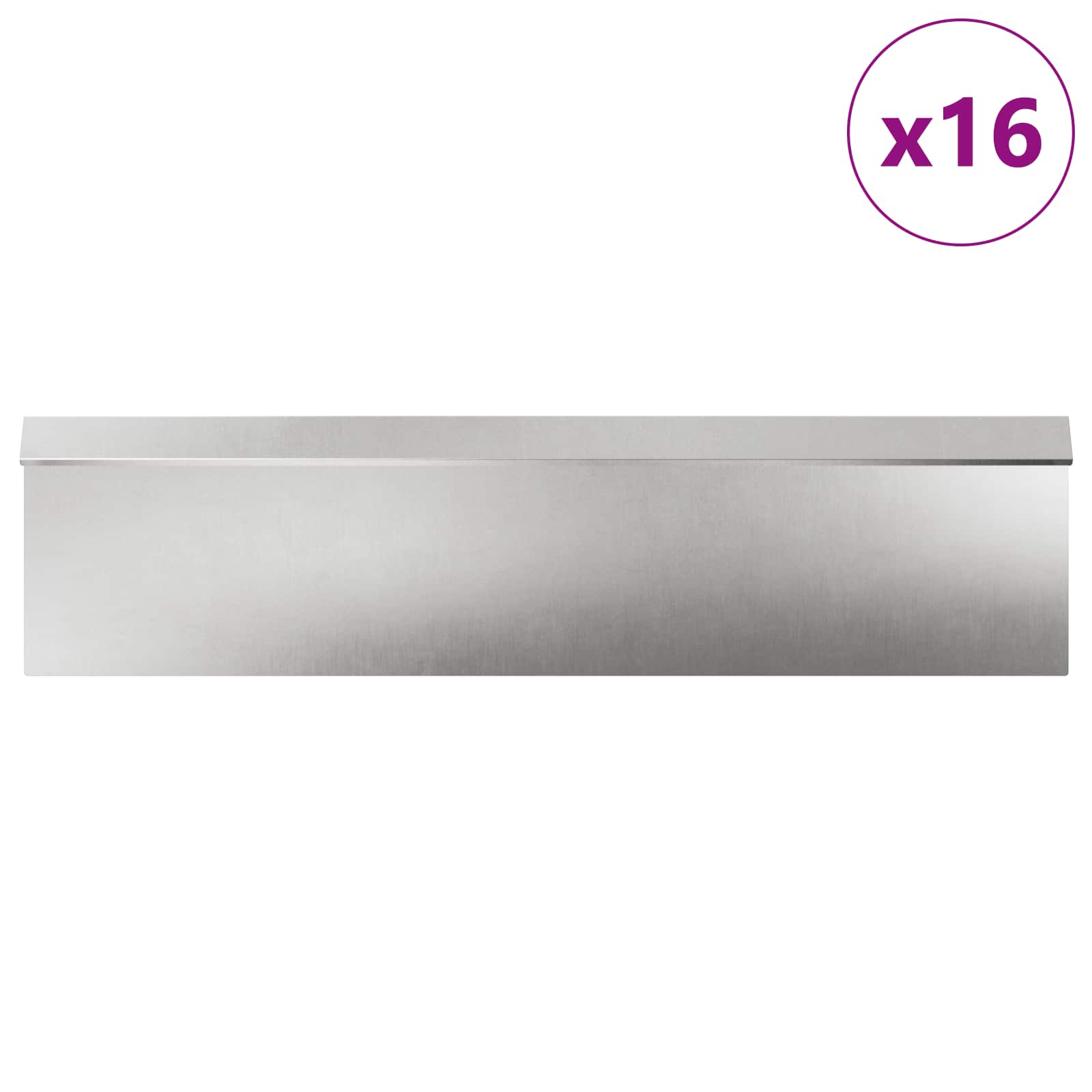 Thumbnail - vidaXL Schneckenzauns 20 pcs Silber Edelstahl