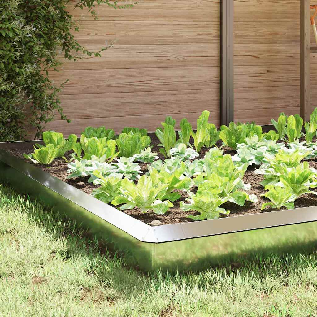 Φράχτες με σαλιγκάρια 16 pcs Ασημί Επικαλυμμένος Χάλυβας - Image 4