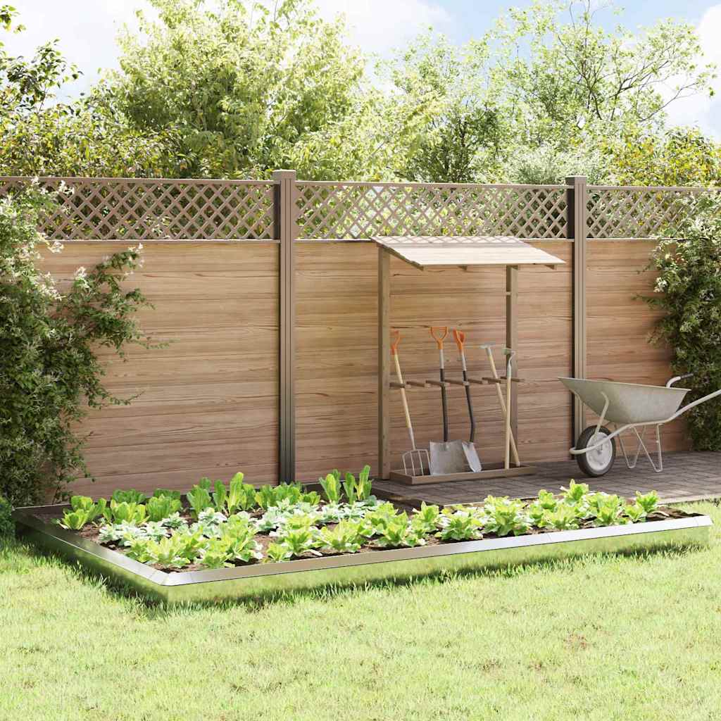 vidaXL Garduri pentru melci 16 pcs Argintiu Oțel Galvanizat