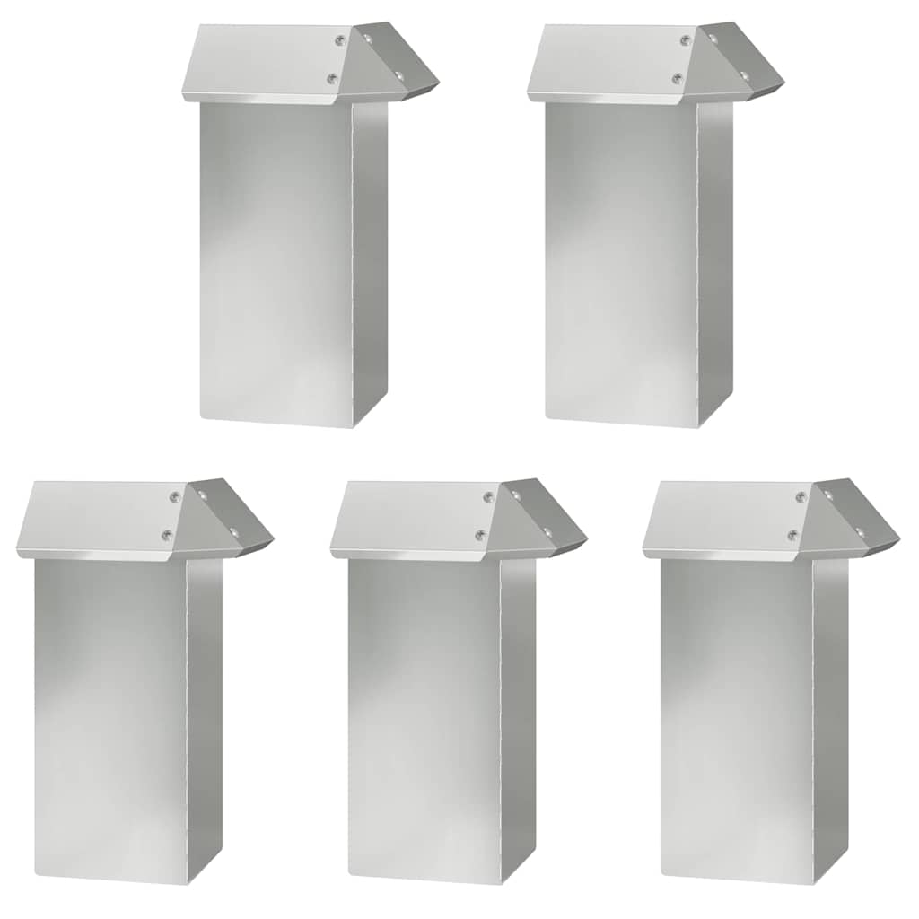 Φράχτες με σαλιγκάρια 16 pcs Ασημί Επικαλυμμένος Χάλυβας - Image 6