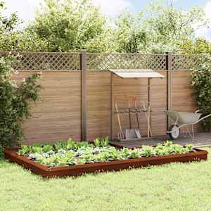 Ograje proti polžem 16 pcs Rjav Vremensko odporno jeklo