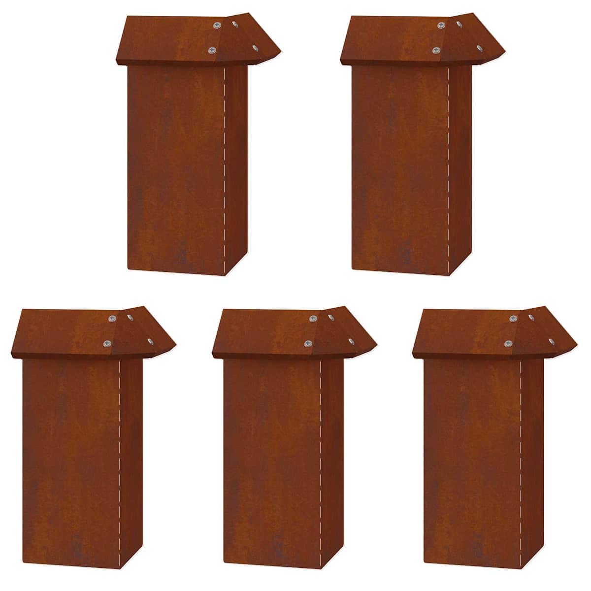 Sneglehegn 100 x 3,5 x 25 cm Cortenstål Rusten - Billede 6