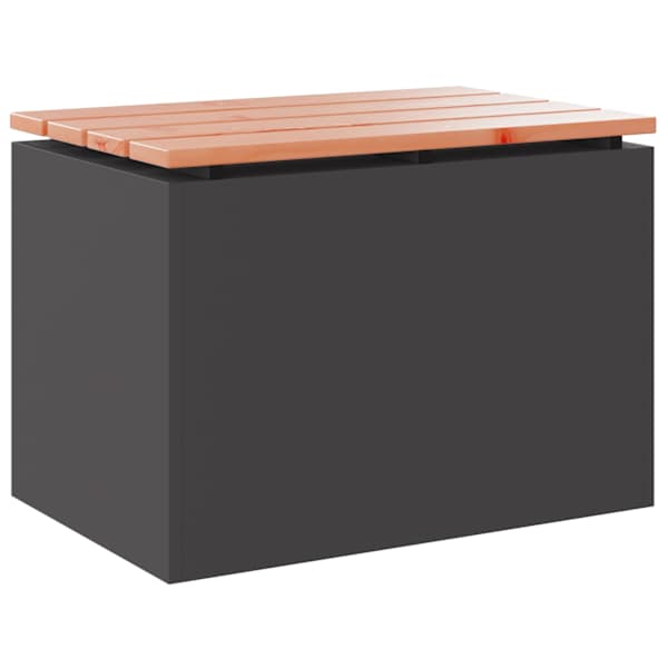 vidaXL Aiapink Must 60 x 40 x 43 cm Solido Douglas puit ja teras