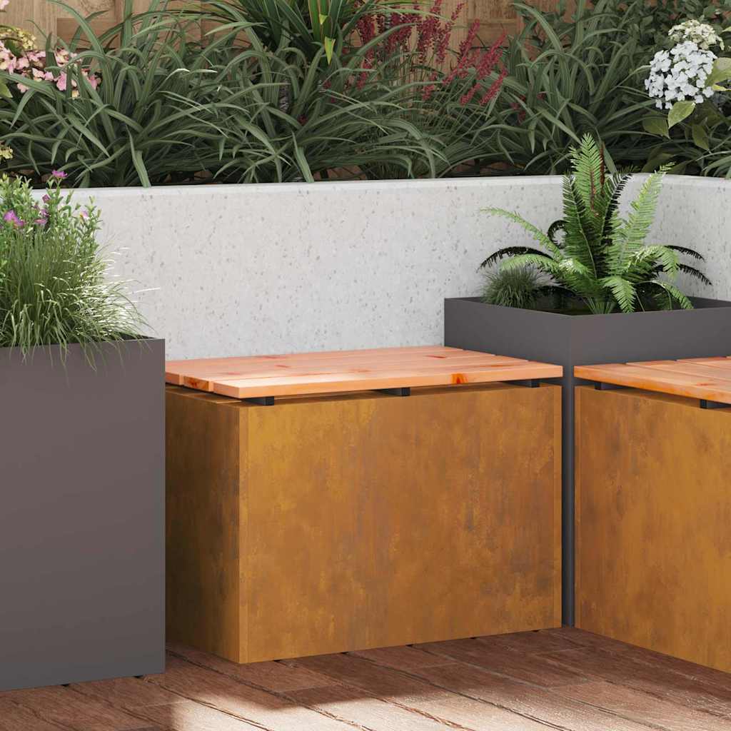 Mobilier de grădină - Bancă de grădină Ruginit 60 x 40 x 43 cm