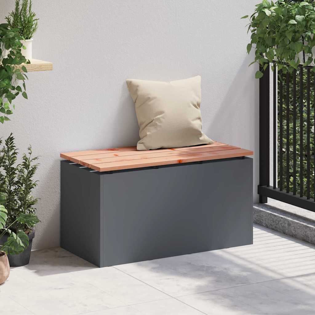 vidaXL Tuinbank Antraciet 80 x 40 x 43 cm Staal