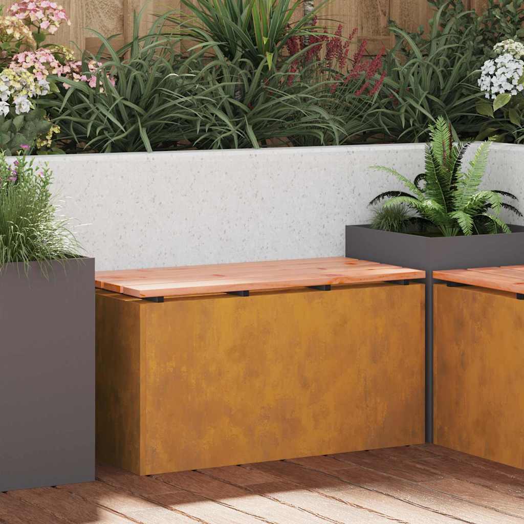 Mobilier de grădină - Bancă de grădină Ruginit 80 x 40 x 43 cm