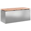 vidaXL Aiapink H&otilde;bedane 100 x 40 x 43 cm Tsingitud teras