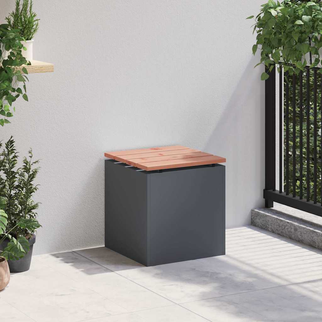 vidaXL Tuinbank Antraciet 40 x 40 x 43 cm Staal