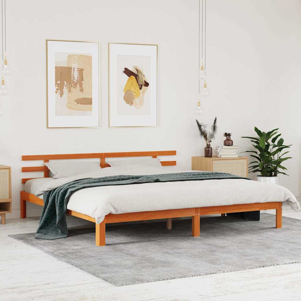 voodi raam Vaha pruuni 200x200 cm Tugev puidust männipuit