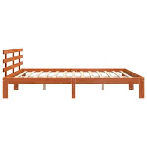 Rám postele s čelo Voskově hnědá 203.5 x 205.5 x 69.5 cm - obrázek 6