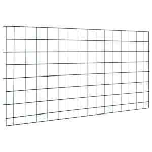 Komplet ograje za ribnik 5 pcs Zelena 100 x 50 cm Jeklo