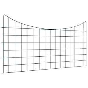 Komplet ograje za ribnik 5 pcs Zelena 100 x 50 cm Jeklo