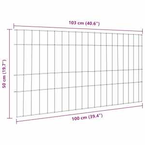 Sada plotu na rybník 5 pcs Zelená 100 x 50 cm Ocel - obrázek 7