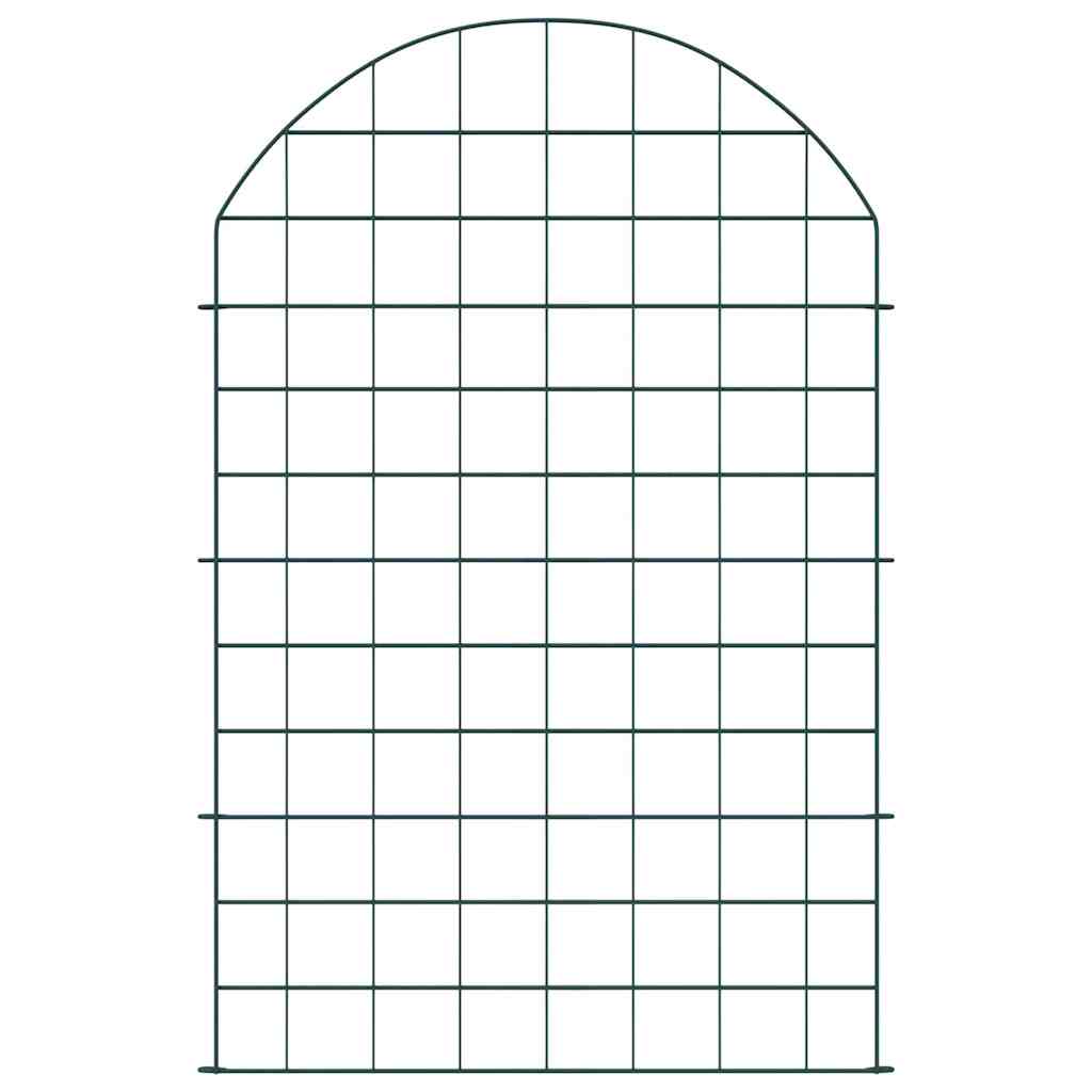 Thumbnail - vidaXL Teichzaun Set 8 pcs Grün 50 x 80 cm Stahl