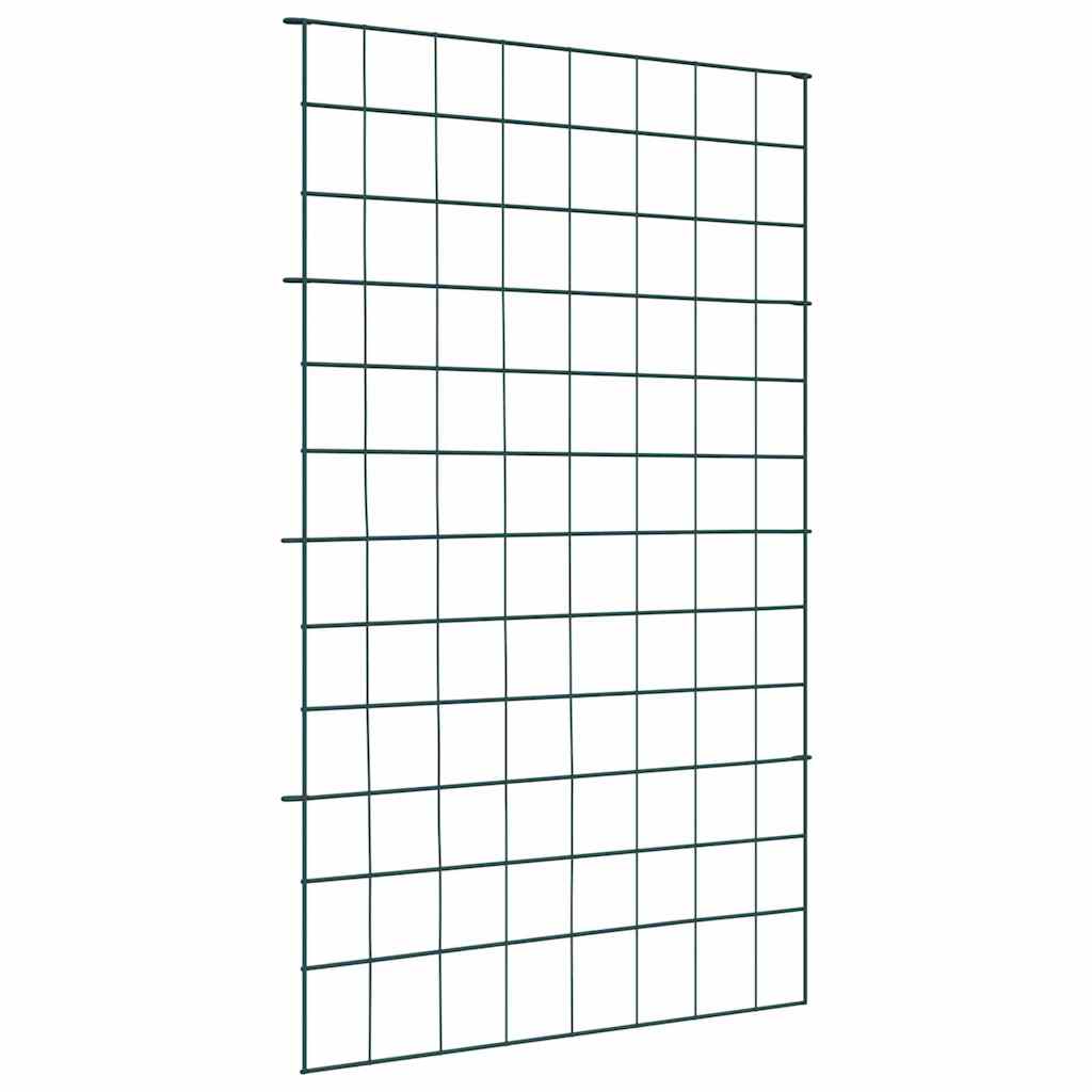 vidaXL Teichzaun Set 8 pcs Grün 50 x 80 cm Stahl