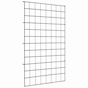 Komplet ograje za ribnik 8 pcs Zelena 50 x 80 cm Jeklo