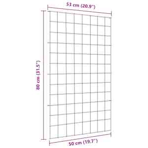 Sada plotu na rybník 8 pcs Zelená 50 x 80 cm Ocel - obrázek 7