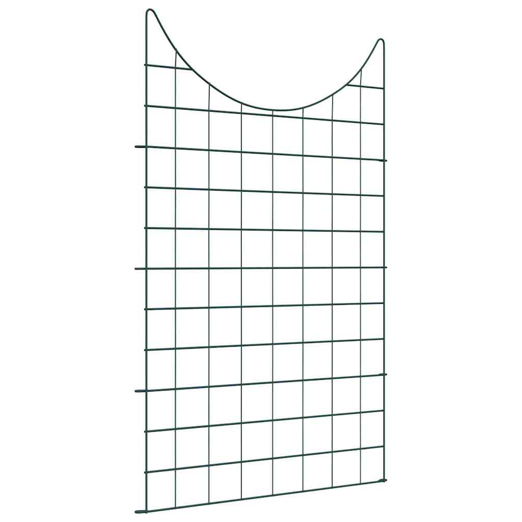 vidaXL Teichzaun Set 8 pcs Grün 50 x 80 cm Stahl