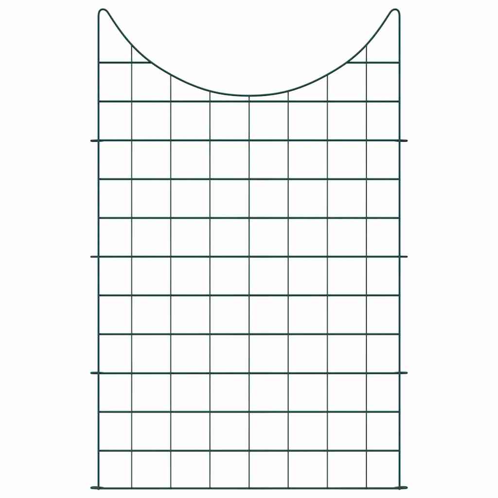 Thumbnail - vidaXL Teichzaun Set 8 pcs Grün 50 x 80 cm Stahl