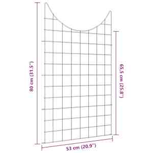 Sada plotu na rybník 8 pcs Zelená 50 x 80 cm Ocel - obrázek 7