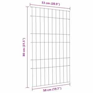 Sada plotu na rybník 8 pcs Zelená 50 x 80 cm Ocel - obrázek 7