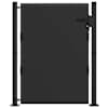 vidaXL Aia aed 110 x 155 cm Pulberv&auml;rvitud teras Must Lukustatav