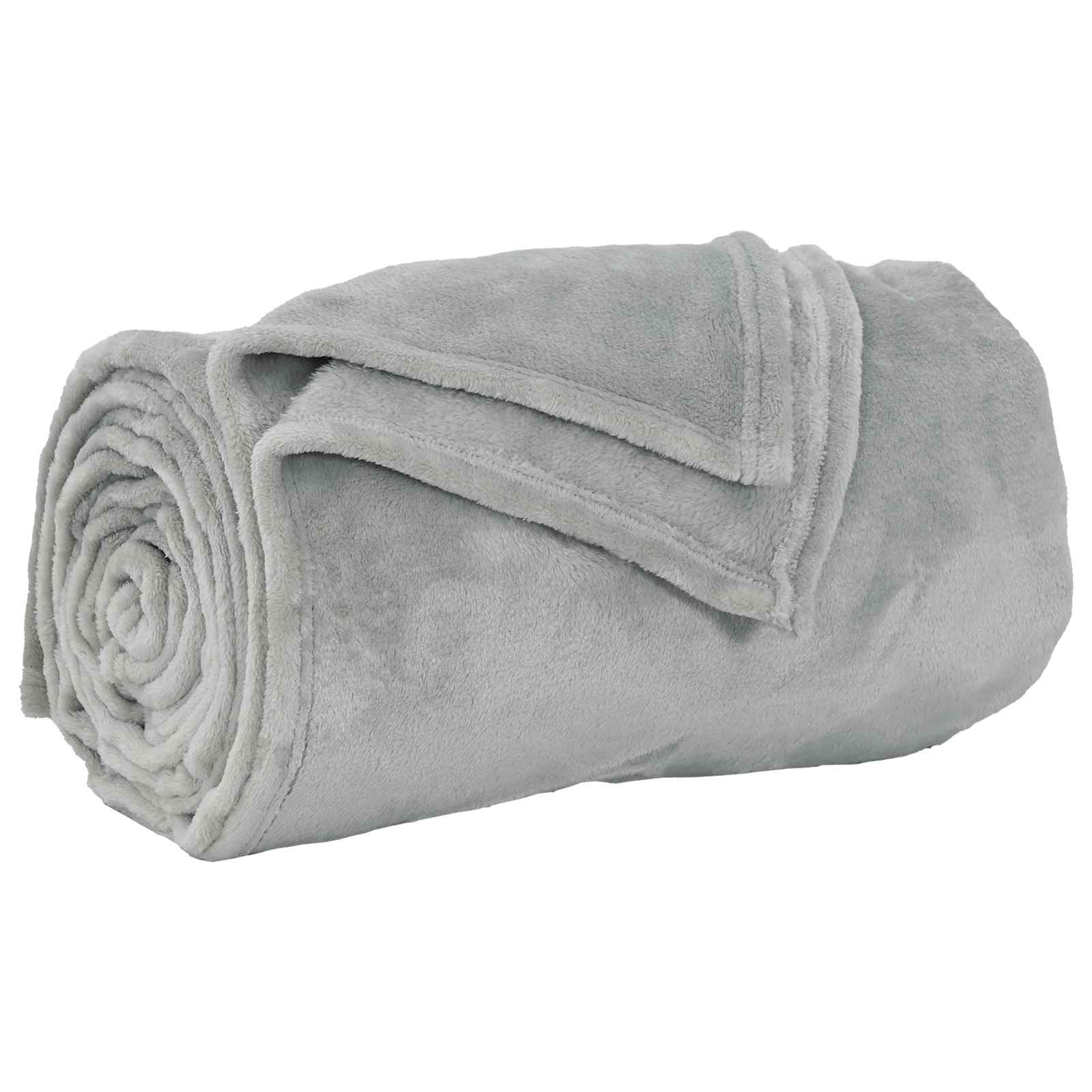 vidaXL Pătura de aruncat Gri 240 x 270 cm Molton-image-42016772
