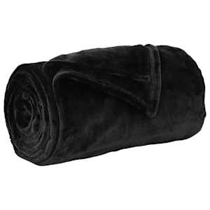 vidaXL Pleed Must 130 x 150 cm 0.51 kg Fliis