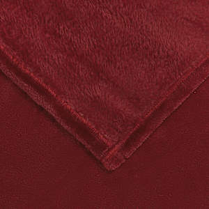 Plažová deka Bordeaux červená 130 x 150 cm Fleece - obrázek 5