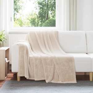 Dekorační deky 6 pcs Béžová 150 x 200 cm Fleece - obrázek 1