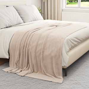 Dekorační deky 6 pcs Béžová 150 x 200 cm Fleece - obrázek 3