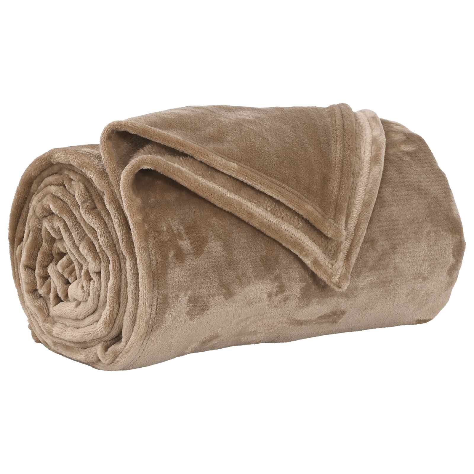 Pături de aruncat 6 pcs Culoare Cămilă 130 x 150 cm Molton [3]